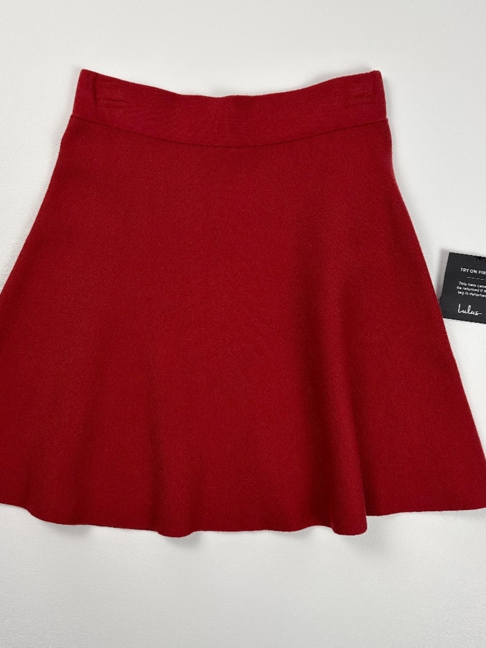 LULUS RED MINI SAKTER SKIRT